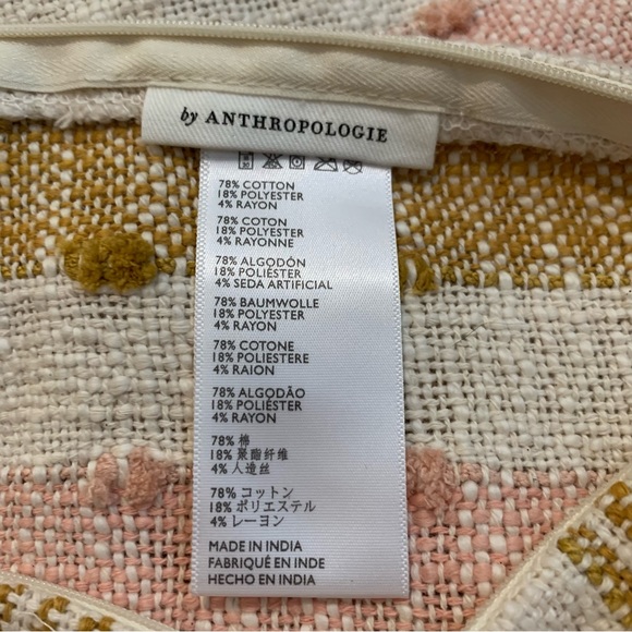 Set of 2 Anthropologie Plaid & Stripe Throw Pillow Covers - Picture 5 of 5